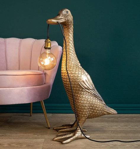 Animal Lamps Quirky Furniture, Animal Lamp, Gold Floor Lamp, Lamps Plus, Design Furniture, Lamp Design, Chaise Lounge, Floor Lamp, Rum