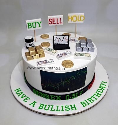 Sharemarket theme customised cake - Cake by Sweet Mantra - Custom/Theme cake studio Share Market Theme Cake, Cute Messages For Him, Customised Cakes, Cake For Husband, Luxury Cake, Adult Birthday Cakes, Funny Birthday Cakes, 3d Cakes, Birthday Cakes For Men