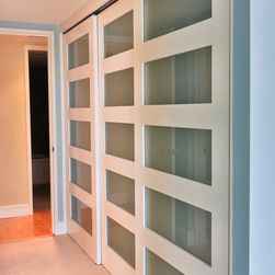 triple bypass sliding closet door - Google Search                              … Bedroom Wardrobe Ideas Sliding Doors, Modern Closet Doors, Rustic Closet, Bedroom Closet Doors, Contemporary Closet, Modern Closet, Sliding Closet, Wall Closet, Sliding Closet Doors