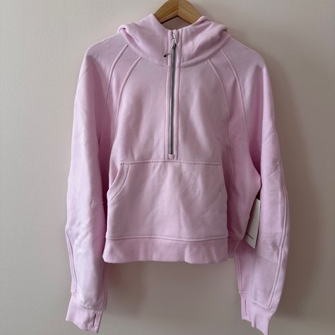 Description: Lululemon Scuba Oversized Half-Zip Hoodie In Meadowsweet Pink (Mepk). Bright Baby Pink Pastel Color. Released In May 2023. Soft & Cozy. Scuba Silhouette. Zipper Garage Keeps Chafe In Check. Kangaroo Pocket With Hidden Phone Sleeve. Elastic Zipper Pull Doubles As A Hair Tie. Thumbholes. Oversized Fit, Waist Length. Sold Out. Size: Size Xl/Xxl Condition: Brand New With Tags (Nwt). Never Worn! Authentic. Style Tags: Miami Pink, Baby Pink, Pastel Pink, Balletcore Scuba Oversized Half-zip Hoodie, Cute Pink Hoodies, Lululemon Clothes, Pink Balletcore, Anna Claire, Lululemon Collection, Dream Items, Athletic Clothes, Lululemon Scuba