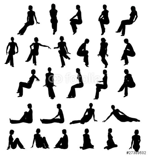 donne sedute Sitting Sillouhette, Human Figure Silhouette, Person Sitting Silhouette, People Sillhoute, Sitting Woman Drawing, Silouette Drawings Person, Woman Sitting Drawing, Person Sitting Drawing, Woman Sitting Silhouette