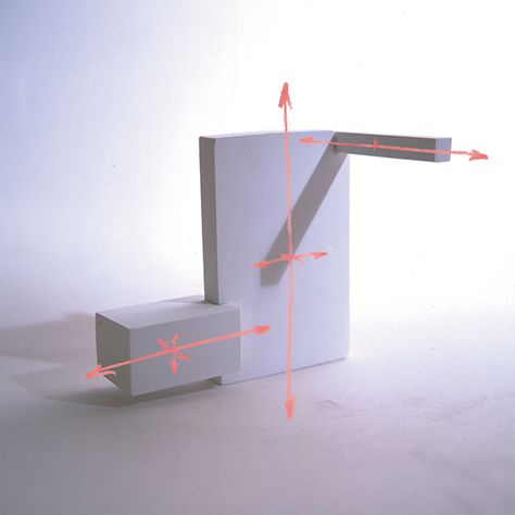 Rectilinear - Foundational Studies - 3-D Design Methodology / RRK Fund Rectilinear Design, Forms Architecture, Rectilinear Forms, Design Methodology, Form Architecture, Pratt Institute, Geometric Shapes Art, Architecture Design Sketch, 2d Design