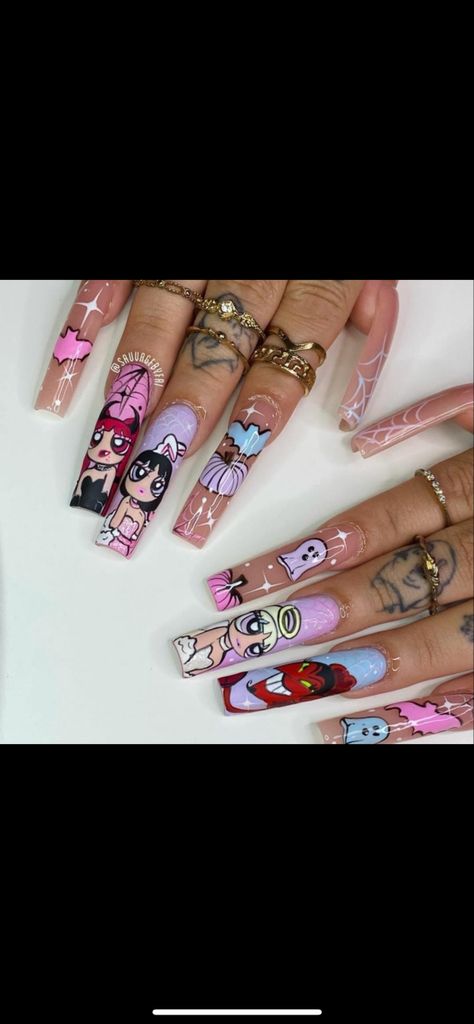 Bobby Jack Nails, Jack Nails, Bobby Jack, Character Nails, Aesthetic Nails, Nails On Fleek, Halloween Nails, Nail Art, Nails