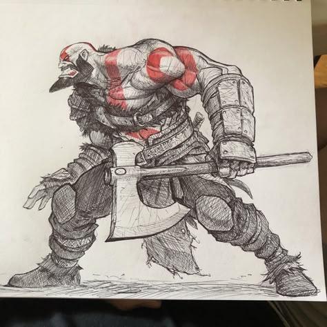 Artists: Joverine Caracter Designer, Gow 4, New Gods, Desenho Tattoo, Cool Sketches, Figure Drawing Reference, Armors, Cool Art Drawings, A Drawing