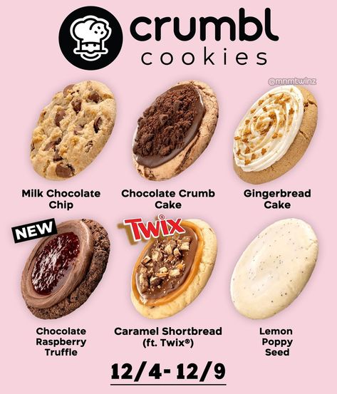 Recipe For Crumbl Cookies, Crumbl Cookie Spoilers, Crumbl Cookies Of The Week, Cookie Selling Ideas, How To Make Crumble Cookies, Crumbl Cookies Flavors, How To Make Crumbl Cookies, Crumble Cookies Recipe, Crumbl Cookie Recipes