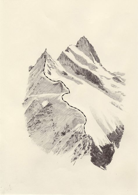 For Emma Forever Ago, Mountain Drawing, Mountain Illustration, Object Art, Asian Painting, Mountain Tattoo, Pencil Pen, Poster Ideas, Pen Ink