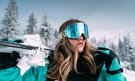 Snow Goggle Womens Ski Goggles, Skier Girl, Snowboarding Goggles, Oakley Flight Deck, Oakley Ski, Benefits Of Sports, Ski Sunglasses, Snowboarding Trip, Snow Goggles