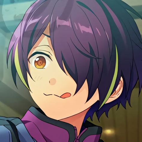 Shinobu Sengoku Icons, Shinobu Enstars, Drooling Emoji, Shinobu Sengoku, Enstars Icons, Most Haunted, Rhythm Games, Face Reveal, Favorite Candy