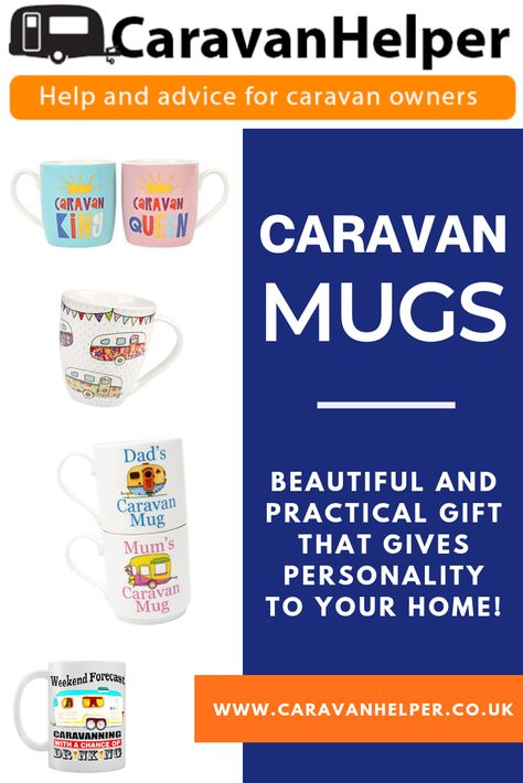 Mugs are not only for drinking out of. They make great gifts and can add personality to your home. When you get a mug related to something you like or a mug that looks good, you can enjoy relaxing with your drink more. In this article, we will be looking at mugs related to caravans. Visit Caravan Helper UK for great caravaning ideas and caravan travel tips that will help you enjoy your touring adventure as well as take care of the practical and financial aspects! #caravantips #travelgifts #rving Caravan Kitchen, Caravan Travel, Rv Cooking, Caravan Life, Mug Ideas, Caravan Makeover, Bohemian Travel, Foil Packet Meals, Family Summer Vacation