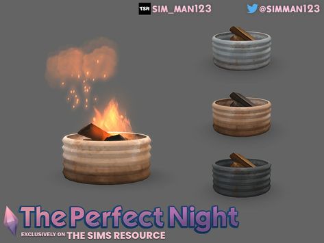 Sims 4 Bonfire Cc, Sims 4 Fire Pit Cc, Sims 4 Fire Pit, Sims 4 Camping Cc, Sims 4 Cc Beach Clothes, Sims 4 Beach Cc, Paddle Decor, Sims Memes, Indoor Fire Pit