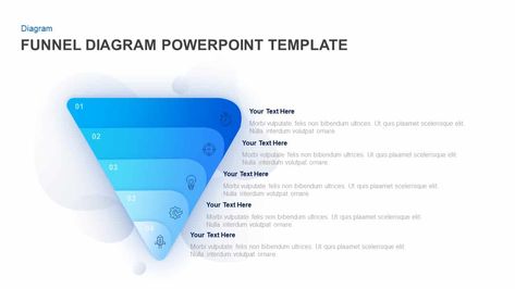 5 Step Funnel Diagram PowerPoint Template  Use 5 Step funnel diagram PowerPoint template in blue shade for an attractive sales and marketing presentation. The blue color and the standard funnel shape are refreshing to the eyes. This will give positive energy to both presenter and the viewer. The five-step funnel ppt template is Funnel Infographic, Organizational Chart Design, Funnel Marketing, Marketing Dashboard, Flow Diagram, Data Flow, 4 Pillars, Ui Design Dashboard, Presentation Slides Design