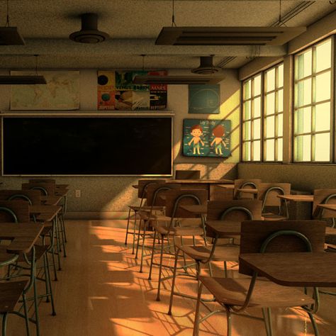 Japanese Classroom, Classroom Scene, Classroom Interior, School Assemblies, Retro School, Elementary School Classroom, School Cartoon, School Interior, High School Classroom