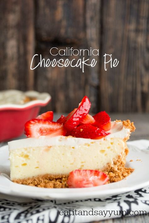 California Cheesecake, California Desserts, Cheesecake Pie Recipes, California Recipes, Summer Desert, State Recipes, Vanilla Bean Cheesecake, Yummy Cheesecake, California Food