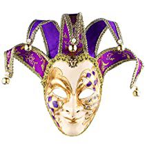 Volto Mask, Venetian Jester, Venetian Masks Art, Jester Mask, Venetian Masquerade Masks, Painted Faces, Venetian Masquerade, Venice Carnival, Venetian Masks