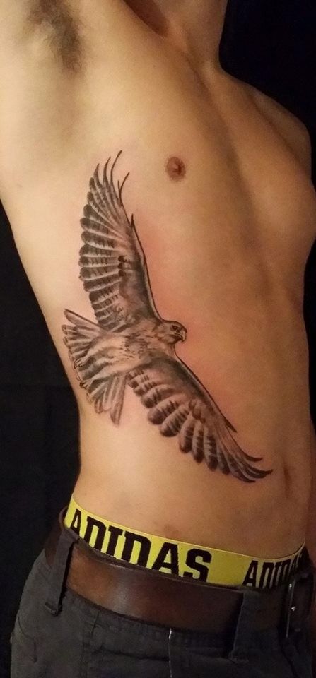 This on my back but smaller and with music notes in its wings would be great Red Tail Hawk Tattoo, Red Tailed Hawk Tattoo, Hawk Tattoos, Eagle Back Tattoo, Bird Of Prey Tattoo, Red Tail Hawk, Hawk Tattoo, Ink Therapy, Raven Tattoo