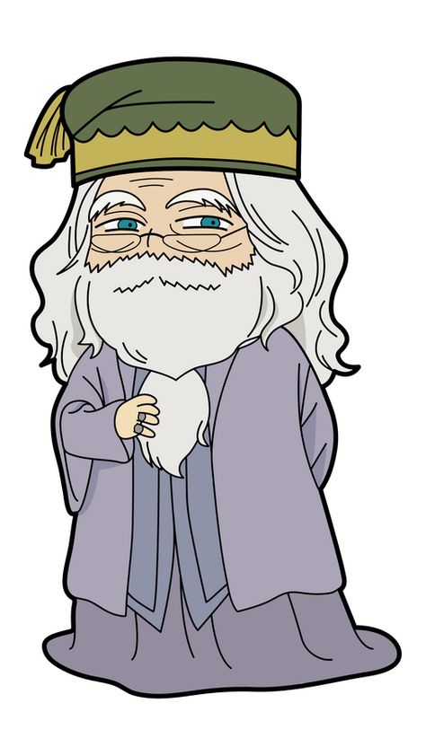 Here is the greatest wizard in Hogwarts in our fanart Harry Potter Albus Dumbledore Sticker with full name Professor Albus Percival Wulfric Brian Dumbledore. He was an English half-blood wizard.... Dumbledore Cartoon Drawing, Albus Dumbledore Drawing, Albus Dumbledore Fanart, Dumbledore Art, Dumbledore Fanart, Dumbledore Drawing, Battle Wizard, Fanart Harry Potter, Hogwarts Professors