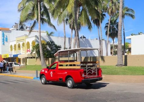 Getting around Mazatlán – Taxis, Ubers, Pulmonias, Buses and more Uber Black, Walkable Community, Uber Taxi, Private Driver, Cruise 2023, New Bus, Bus Stop, Red Truck, Gated Community