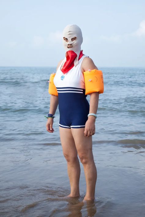 Mexican Wrestler, Full Body Suit, Crazy Outfits, Womens Bathing Suits, Swimmers, Qingdao, Swim Dress, Monokini, Up Styles