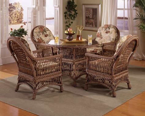 Wayfair Dining Table, Breakfast Nook Dining Set, Nook Dining Set, Dining Room Furniture Sets, Wicker Dining Set, Cane Furniture, Solid Wood Dining Set, Wicker Furniture, Table Seating