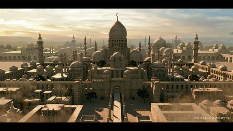 Palace Architecture, Kingdom City, Vray Render, India Architecture, Mosque Art, Ancient Kingdom, Architecture Images, Architecture Design Concept, Fantasy City