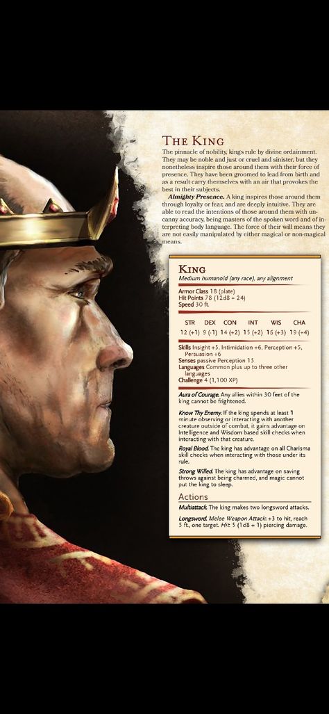 Dnd Crossbowman, Dnd Human Enemies, Dnd Npc Stat Blocks, Dnd Enemies Low Level, Goblin King Dnd, Dnd Npc Characters, Dnd 5e Npc, Dnd Stat Blocks, Dnd King