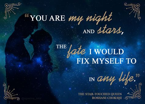 The Star-Touched Queen by Roshani Chokshi @rchoxi91 #TheStarTouchedQueen #FanArt #Graphic #Book #Books #Favorite #RoshaniChokshi Roshani Chokshi, The Star Touched Queen, Graphic Book, Queen Aesthetic, Book Quote, Quotes From Novels, Nerd Girl, Fan Girl, Quote Art