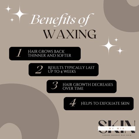 Waxing Tips For Estheticians, Esthetician Waxing Post Ideas, Waxing Benefits Hair Removal, Esthetician Body Treatments, Waxing Menu Ideas, Wax Promotion Ideas, Instagram Post Ideas For Esthetician, Waxing Promotion Ideas, Esthetics Content Ideas