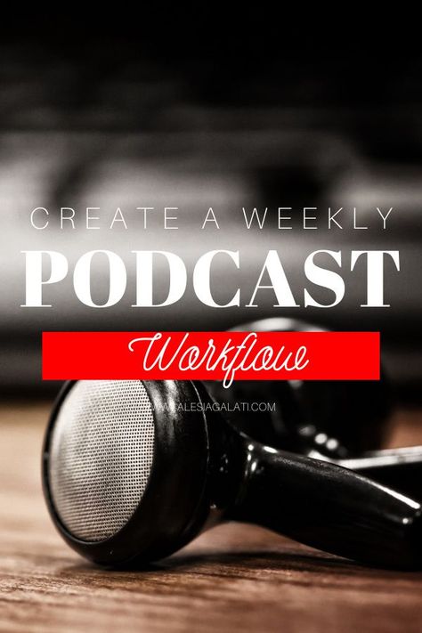 Managing a weekly podcast workflow is enough to be a full-time job. I would know since I run a full-service podcast management company. There are a lot of things that get missed when podcasters don’t have a workflow that tackles each of the parts of launching a new podcast episode every week Book Podcast Ideas, Podcasts Equipment, Podcast Workflow, Podcast Script, Podcast Management, Podcast Room, Streaming Tips, Podcast Launch, Podcast Ideas