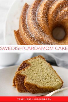 Cardamom Bundt Cake Recipes, Nordic Bundt Cake Recipes, Recipes With Cardamom Baking, Swedish Cardamom Cake, Cardamom Dessert Recipes, Cardamom Recipes Baking, Cardamon Cake Recipes, Cardamom Cake Recipe, Cardamom Desserts