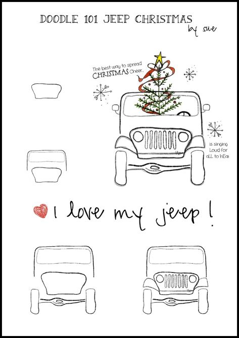 Doodle 101, Jeep Christmas, About Bible, Christmas Doodle, Sketch Notes, Doodles Zentangles, Doodle Lettering, Bible Art Journaling, Bullet Journal Doodles