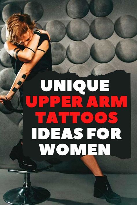 Unique upper arm tattoos ideas for women Bicep Tattoo Women Sleeve, Unique Upper Arm Tattoos, Women Tattoo Ideas Unique, Inner Upper Arm Tattoos, Upper Arm Tattoos For Women, Arm Tattoos Ideas, Bicep Tattoo Women, Shoulder And Arm Tattoo, Classy Tattoos For Women