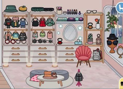 Toca Boca Room Ideas Colorful, Toca Boca Dressing Room Ideas, Toca Boca Dressing Room, Toco Boca Room Ideas, Toca Boca Ideas Living Room, Toca Boca Room Ideas Living Room, Toca Boca House Ideas Aesthetic, Toca World House Ideas Aesthetic, Toca Boca Aesthetic House