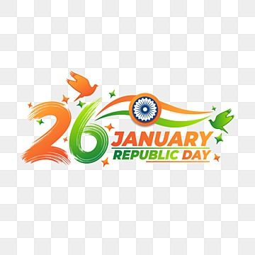 26 January Republic Day Png, 26 January Republic Day Drawing, 26 January Republic Day Background, 26 January Png, January Clipart, King Sketch, Republic Day Png, Indian Clipart, Flag Typography