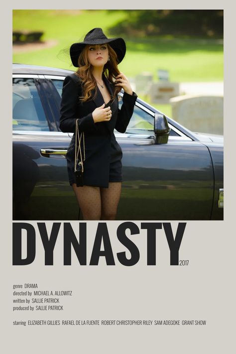 Tv Show Posters Aesthetic, Dynasty Poster, Dynasty Fallon, Dynasty Characters, Dynasty Show, Victorious Nickelodeon, Movie Suggestions, Polaroid Prints, Manifestation Aesthetic