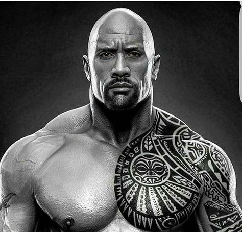 ♡×♡ A foto mais maravilhosa que eu já vi hoje! Wwe The Rock, Rock Tattoo, Chest Tattoo Men, Rock Johnson, The Rock Dwayne Johnson, Dwayne The Rock, Maori Tattoo, Biceps Workout, Dwayne Johnson