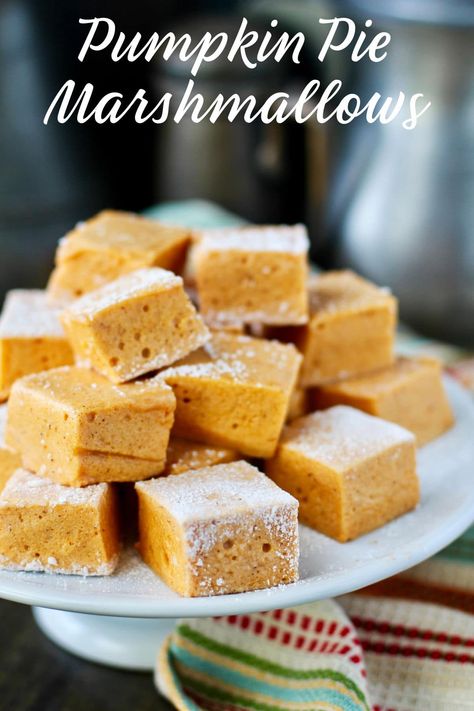 Pumpkin Pie Marshmallows, Pumpkin Marshmallow Recipes, Thanksgiving Pumpkin Recipes, Pie Inspiration, Pumpkin Marshmallow, Jelly Roll Cake, Vegan Pumpkin Recipes, Pumpkin Mousse, Savory Pumpkin Recipes