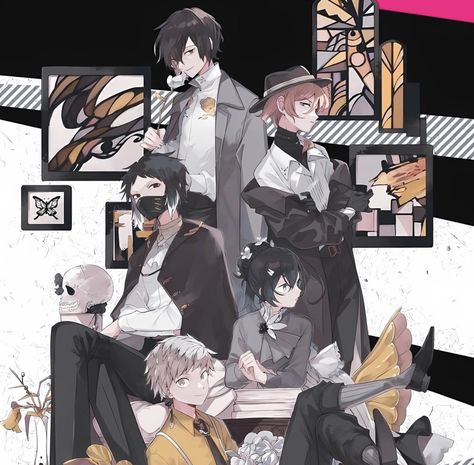 Chuuya Manga Official Art, Bungo Stray Dogs Official Art, Bungou Stray Dogs Official Art, Manga Official Art, Bsd Official Art, Chuuya Manga, Homeless Dogs, Art Manga, Dazai Osamu