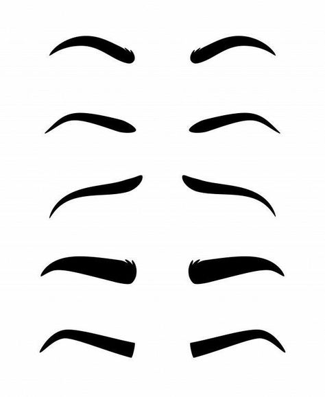 Cartoon Eyebrows, Anime Eyebrows, Eyebrow Shapes, How To Draw Eyebrows, Drawing Cartoon Characters, Front Hair Styles, Sketches Tutorial, Eyebrow Shape, Cartoon Faces