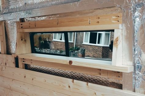 Camper Van Window Frame, Campervan Window Frame, Van Window Frame, Window Frame Diy, Framing Windows, Van Conversion Windows, Vanlife Ideas, Vanlife Diy, Camper Windows