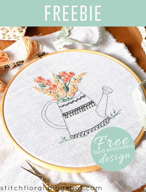 Get the free pattern to practice your buttonhole stitch. Embroidery Stitches Flowers, Buttonhole Stitch, Pdf Embroidery Pattern, Embroidery Hoop Crafts, Pola Bordir, Christmas Embroidery Patterns, Free Pdf Pattern, Embroidery Stitches Tutorial, Hand Embroidery Projects