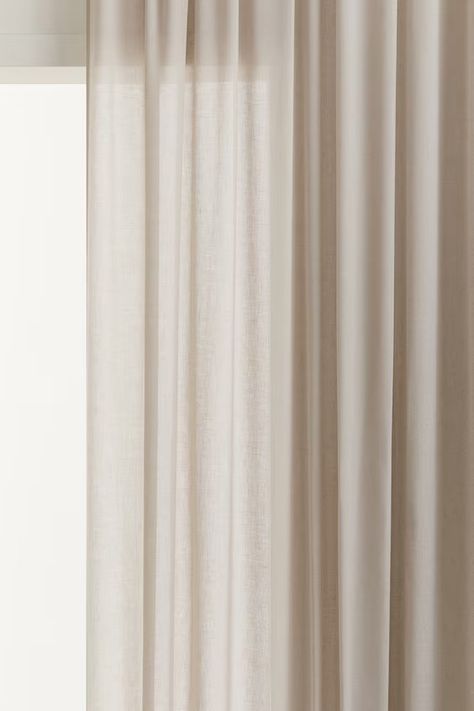 Curtains | Blackout & Sheer | Living Room & Bedroom | H&M US Extra Long Curtains, Curtains Blackout, Shower Storage, Curtain Length, Long Curtains, Interior Textiles, Bathroom Outdoor, Linen Storage, Room Fragrances