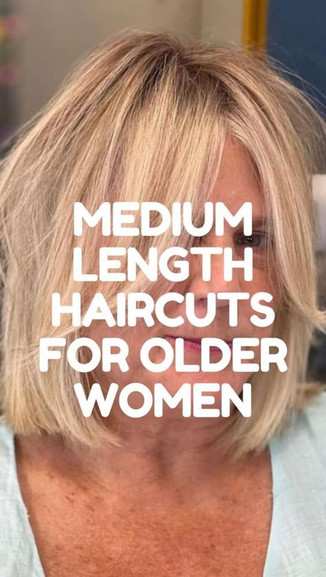 In this post, you'll find some of the best medium length haircuts for women over 50 Best Mid Length Haircuts For Fine Hair, Choppy Above Shoulder Length Hair, Hairstyles For Medium Length Hair For 50, Medium Length Bob With Layers Thick Hair, Blonde Hair Over 50 Mid Length, Medium Length For Thinning Hair, Short And Medium Hairstyles For Women, Medium Length Choppy Bob, Medium Bob Haircut For Fine Hair Shoulder Length Over 50