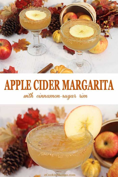 Easy Apple Cider Margarita, Apple Cider Margarita, Cider Margarita, Seasonal Cocktails, Cocktail Margarita, Fall Cocktails Recipes, Fall Drink, Christmas Cocktail, Boozy Drinks