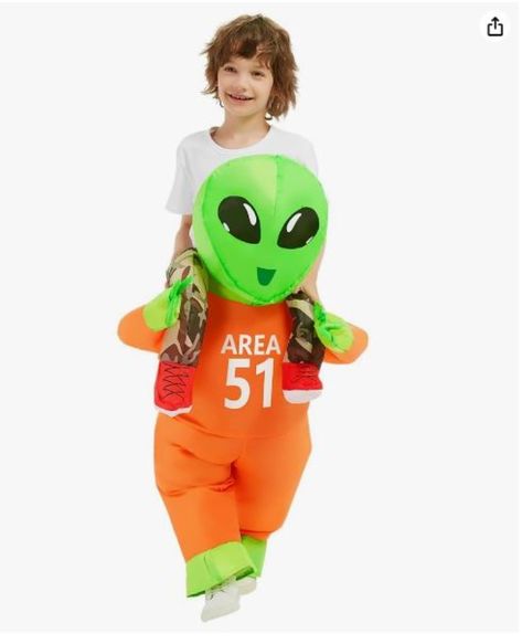 GOOSH Inflatable Costume for Kids Alien Costume Boys Girls Funny Blow up Halloween Costume for Halloween Fancy Party Cosplay
Funny Alien Costume: This Alien inflatable costume kids was designed by our professional American designers. Get ready for this year's Halloween with these truly unique and hilarious inflatable alien costumes. Win every costume contest! Wear it at Halloween, parties, or family events and you'll get lots of compliments and leave great memories. Kids Alien Costume, Alien Costumes, Blow Up Halloween Costumes, Inflatable Alien, Up Halloween Costume, Halloween Infantil, Funny Alien, Alien Costume