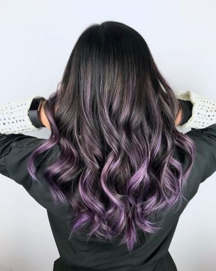 Dark Ombre Hair Color, Brown Ombre Hair Color, Ombre Hair Color Ideas, Dark Ombre Hair, Black Hair Ombre, Best Ombre Hair, Dark Ombre, Brown Ombre Hair, Purple Highlights