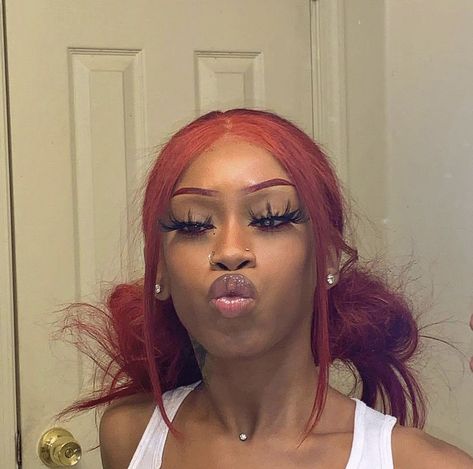 Red Hair, Lashes, Hairstyles, Funny, Red, Hair, Black