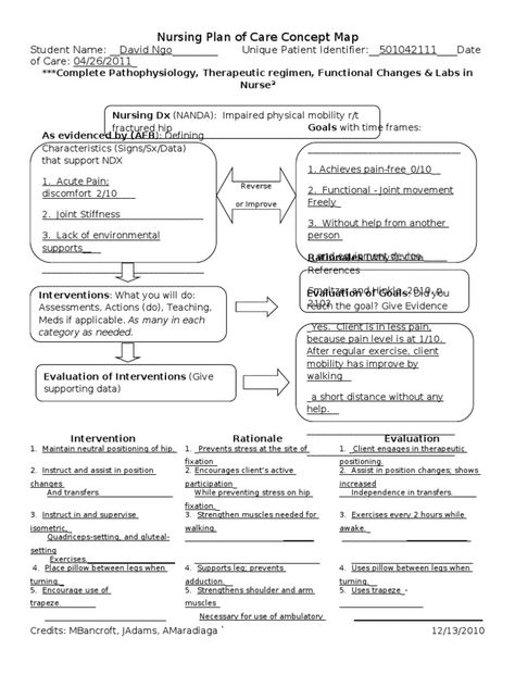 Concept Map Nursing, Nursing Concept Map, Nursing Printables, Pathophysiology Nursing, Concept Map Template, Prayer Journal Template, Hip Fracture, Nursing Care Plan, Printable Prayers