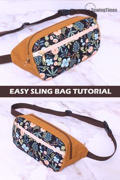 Sling Pack Pattern, Sew Belt Bag, Hip Pack Pattern, Quilted Fanny Pack Pattern, Easy Sling Bag Pattern, Sewing Fanny Pack, Sash Bag Pattern Diy, Cross Body Sling Bag Pattern Free, Belt Bag Sewing Pattern