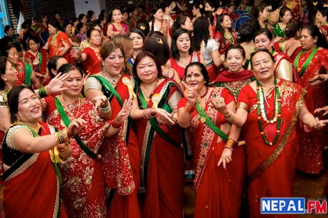 Nepali Teej Look, Teej Festival, Anniversary Wishes For Couple, Fire Woman, Color Splash Photography, Splash Photography, Anniversary Wishes, Ghost Photos, Krishna Photo