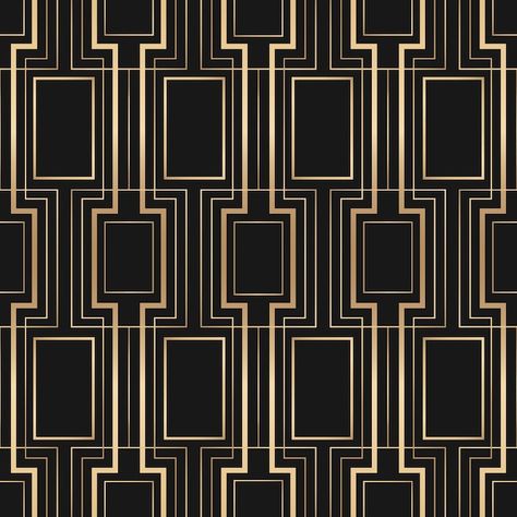 Art Deco Wall Design, Art Deco Pattern Geometric, Art Deco Texture, Art Deco Vector, Gold Art Deco Pattern, Art Deco Geometric Patterns, Art Deco Design Graphics, Art Deco Lines, Vector Frame